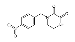 1-(4-nitrobenzyl)-2,3-dioxopiperazine Structure