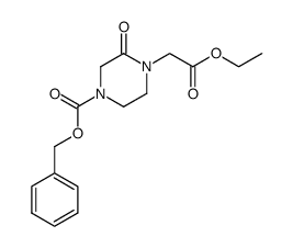 ethyl 2-(4-benzyloxycarbonyl-2-oxopiperazino)acetate Structure