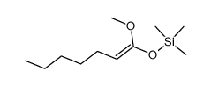 E-methoxy-1 trimethylsiloxy-1 heptene-1结构式