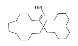 spiro[12.11]tetracosan-13-one hydrazone结构式