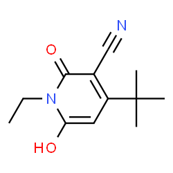 3-Pyridinecarbonitrile,4-(1,1-dimethylethyl)-1-ethyl-1,2-dihydro-6-hydroxy-2-oxo-(9CI)结构式