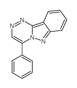 4-Phenyl[1,2,4]triazino[4,3-b]indazole结构式