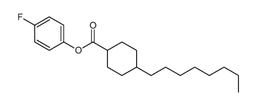 (4-fluorophenyl) 4-octylcyclohexane-1-carboxylate Structure