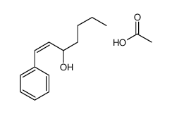 acetic acid,1-phenylhept-1-en-3-ol结构式