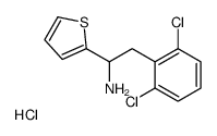 2-(2,6-dichlorophenyl)-1-thiophen-2-ylethanamine,hydrochloride Structure