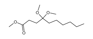 methyl 4,4-dimethoxydecanoate结构式
