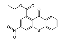 ethyl 3-nitro-9-oxothioxanthene-1-carboxylate结构式