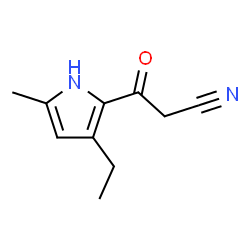 1H-Pyrrole-2-propanenitrile,3-ethyl-5-methyl--bta--oxo-(9CI) picture