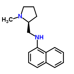 (S)-(-)-1-Methyl-2-(1-naphthylaminomethyl)pyrrolidine Structure