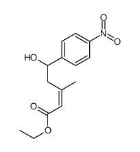 ethyl 5-hydroxy-3-methyl-5-(4-nitrophenyl)pent-2-enoate Structure