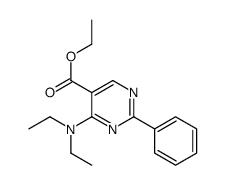 ethyl 4-(diethylamino)-2-phenylpyrimidine-5-carboxylate Structure