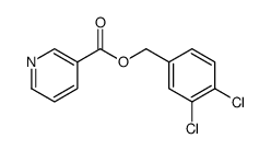 3-Pyridinecarboxylic acid, (3,4-dichlorophenyl)methyl ester Structure