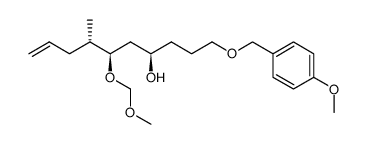 (4R,6R,7S)-1-[(4-methoxybenzyl)oxy]-6(methoxymethoxy)-7-methyl-9-decen-4-ol Structure