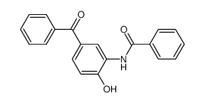 3-benzoylamino-4-hydroxybenzophenone结构式