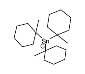 Tris(1-methylcyclohexyl)zinnchlorid结构式