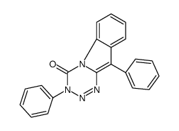 3,10-diphenyl-[1,2,3,5]tetrazino[5,4-a]indol-4-one结构式
