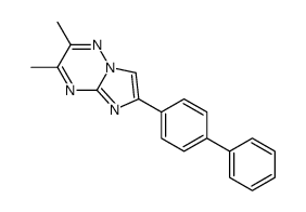 2,3-dimethyl-6-(4-phenylphenyl)imidazo[1,2-b][1,2,4]triazine结构式