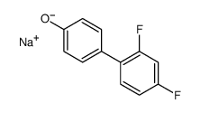 sodium 2',4'-difluoro[1,1'-biphenyl]-4-olate Structure