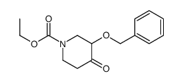 ethyl 4-oxo-3-(phenylmethoxy)piperidine-1-carboxylate结构式