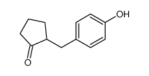 2-[(4-hydroxyphenyl)methyl]cyclopentan-1-one结构式