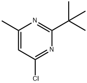 2-(叔丁基)-4-氯-6-甲基嘧啶结构式