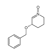 (3S)-3-benzyloxy-3,4,5,6-tetrahydropyridine N-oxide结构式