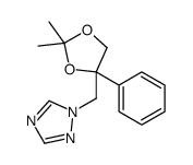 1-[(2,2-dimethyl-4-phenyl-1,3-dioxolan-4-yl)methyl]-1,2,4-triazole Structure
