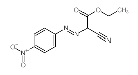 ethyl 2-cyano-2-(4-nitrophenyl)diazenyl-acetate Structure