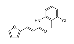 2-Propenamide, N-(3-chloro-2-methylphenyl)-3-(2-furanyl)-, (2E) Structure