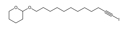12-Iodo-1-(2-tetrahydropyranyloxy)-11-dodecyne结构式