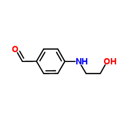 4-(2-Hydroxy-ethylamino)-benzaldehyde Structure