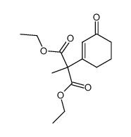 methyl-(3-oxo-cyclohex-1-enyl)-malonic acid diethyl ester Structure