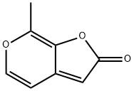 2H-Furo[2,3-c]pyran-2-one, 7-methyl- Structure