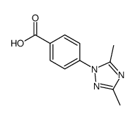 4-(3,5-Dimethyl-1H-1,2,4-triazol-1-yl)benzoic acid structure