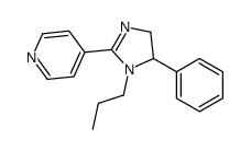 4-(5-phenyl-1-propyl-4,5-dihydroimidazol-2-yl)pyridine Structure