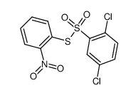 2,5-dichloro-benzenethiosulfonic acid S-(2-nitro-phenyl ester) Structure