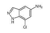 5-AMINO-7-CHLORO-1H-INDAZOLE Structure