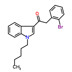 (1-pentyl-3-(2-bromophenylacetyl)indole) structure