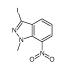 3-iodo-1-methyl-7-nitroindazole结构式