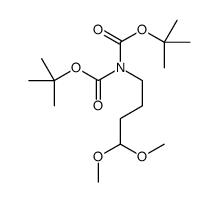 Bis(2-methyl-2-propanyl) (4,4-dimethoxybutyl)imidodicarbonate结构式