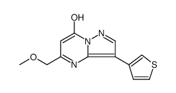 Pyrazolo[1,5-a]pyrimidin-7-ol, 5-(methoxymethyl)-3-(3-thienyl) Structure