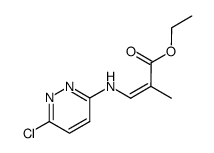 ethyl (Z)-3-((6-chloropyridazin-3-yl)amino)-2-methylacrylate Structure