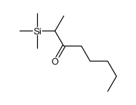 2-trimethylsilyloctan-3-one Structure