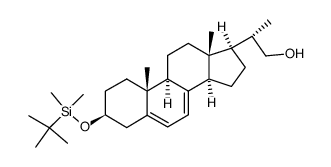 3β-tert-Butyldimethylsilyloxy-22-hydroxy-23,24-bisnorchola-5,7-diene Structure