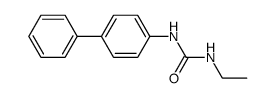 N-ethyl-N'-biphenyl-4-yl-urea结构式