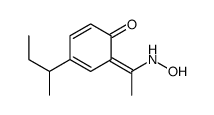 4-butan-2-yl-6-[1-(hydroxyamino)ethylidene]cyclohexa-2,4-dien-1-one Structure