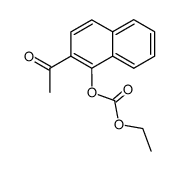 1-(1-ethoxycarbonyloxy-[2]naphthyl)-ethanone结构式