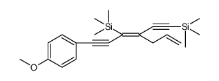 Silane, [(1Z)-1-[(4-methoxyphenyl)ethynyl]-2-(2-propenyl)-1-buten-3-yne-1,4-diyl]bis[trimethyl结构式