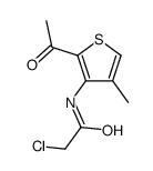 N-(2-acetyl-4-methylthiophen-3-yl)-2-chloroacetamide结构式