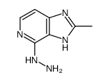 3H-Imidazo[4,5-c]pyridine,4-hydrazinyl-2-methyl-结构式